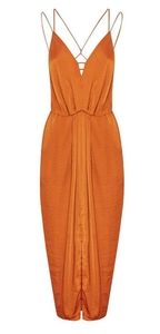 sheike rust dress